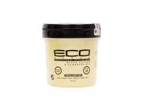 Eco Style Professional Styling Gel Black Castor & Flaxseed Oil 8oz